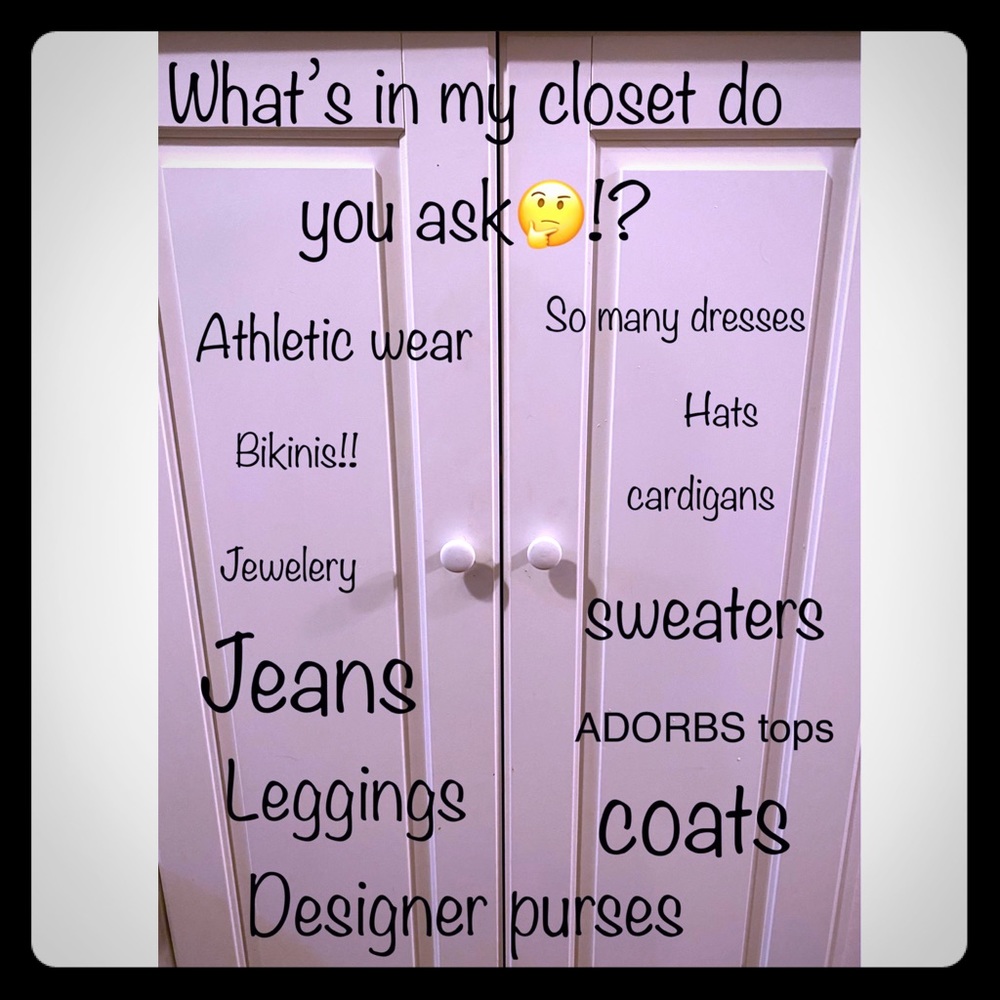 My ClOsEt 👒👛🧤👙👡🩲👕👜👝🧢👢